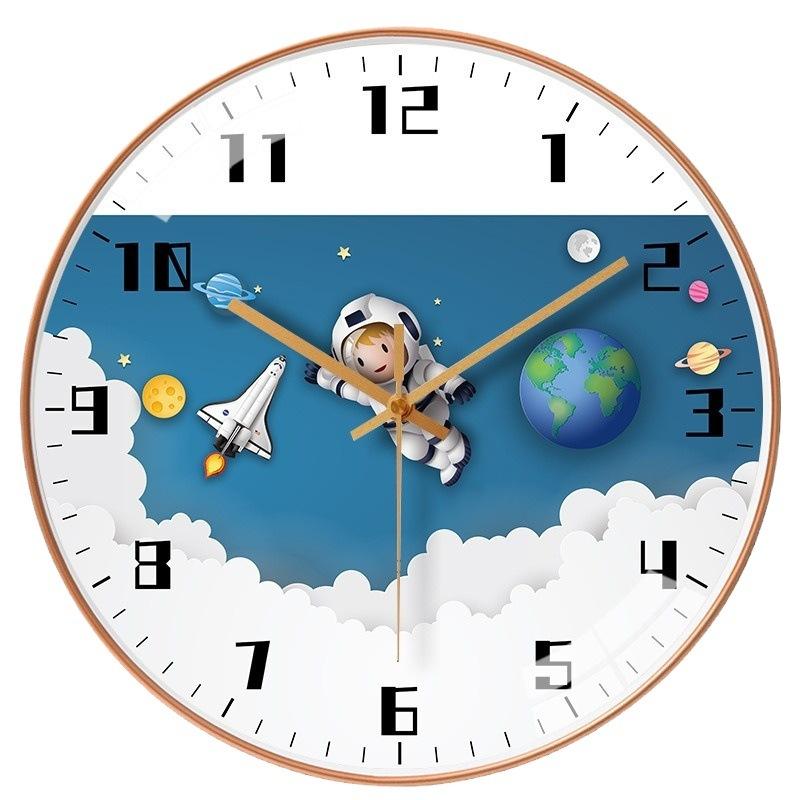 16-дюймовые 40 см креативные мультяшные детские спальни дом гостиная стена настенные бесшумные часы простые подвесные настольные