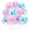 First Birthday Balloon Set Butterfly Printing Latex Balloon Decoration Wedding Arrangement Party Balloon Photo Props