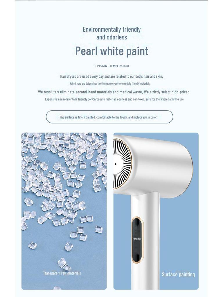 High-Speed Intelligent Hair Dryer with Noise Reduction for Home, Dorm, or Hotel Use