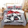 Cute Dog Bedding Set Single Twin Full Queen King Size Pet Dog Bed Set Aldult Kid Bedroom Duvetcover Sets 3D Print 030