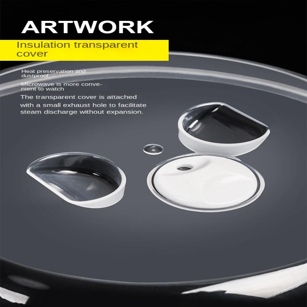 White Round Cookware With Lid Oven Steamer Plastic Steamer Microwave Special Cooking Container