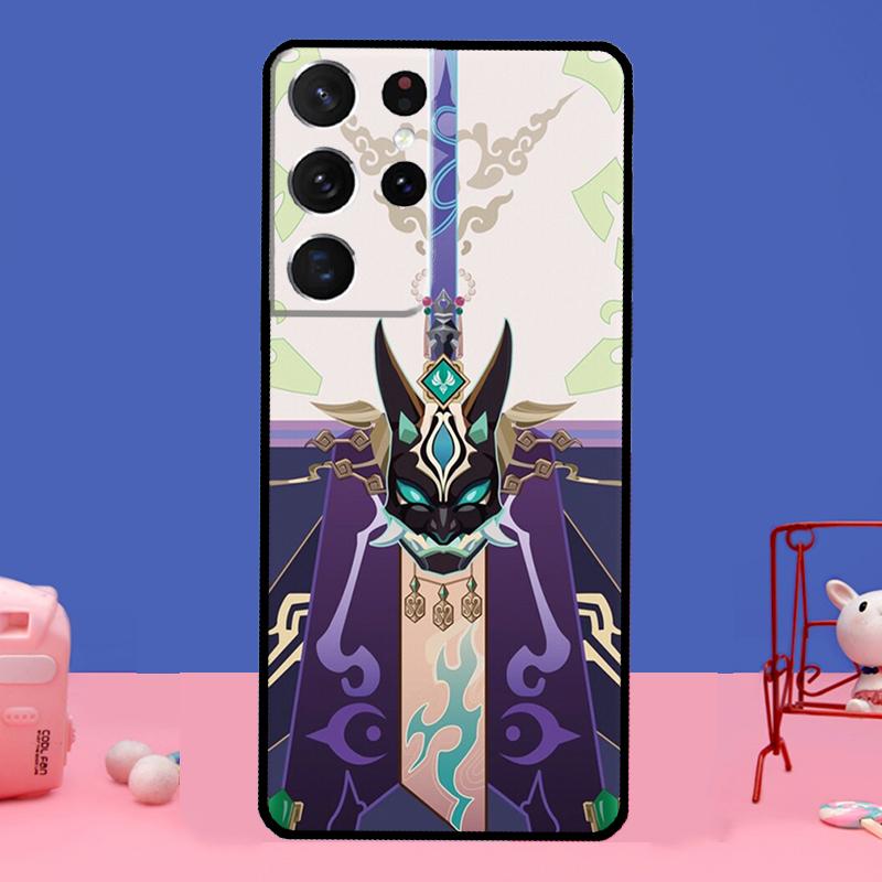 Genshin Impact Xiao Phone Case For Samsung Galaxy S21 Ultra S20 FE S8 S9 S10 S22 Plus Note 20 Ultra Full Cover