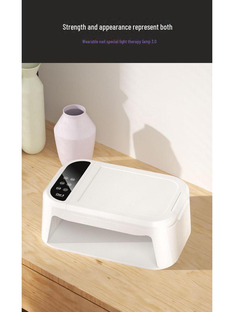 Мощная лампа для быстрой сушки ногтей: Не чернит руки, идеально подходит для быстрого высыхания лака для ногтей.