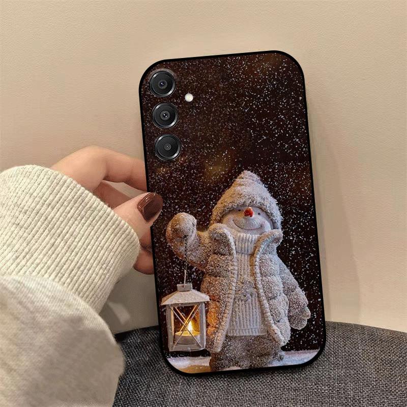 Рождественский чехол для телефона Samsung Galaxy A16 A17 A56 A36 A15 A55 A35 A25 A26 Чехол Funda Coque Мягкий ТПУ Силиконовый чехол Бампер Etui
