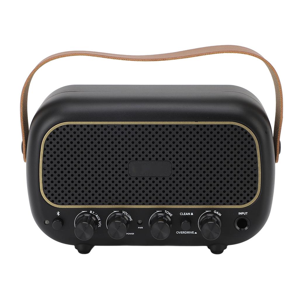 Mini Guitar Amp Dual Speaker Bluetooth Portable Electric Guitar Amplifier with Handle Headphone