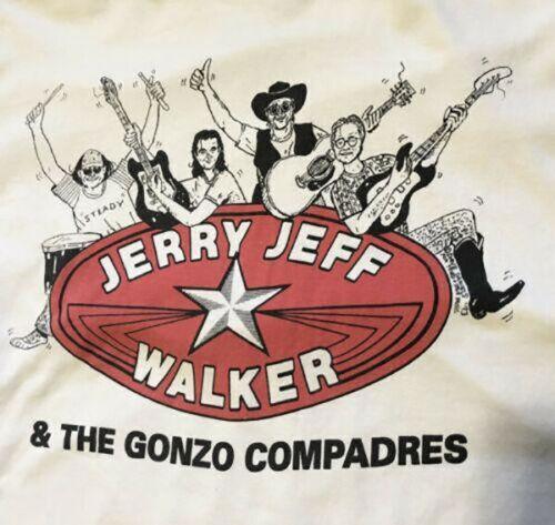 JERRY JEFF WALKER AND THE GONZO COMPADRES Shirt White Unisex T-Shirt