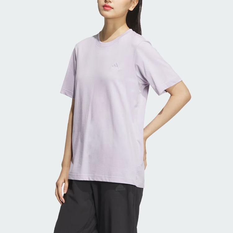 adidas Футболка унисекс серебристо-фиолетовая JI9067
