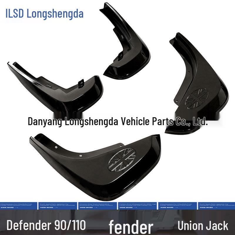 Union Jack Mud Flaps for Defender 90/110 Front & Rear Wheels - Off-road Accessories