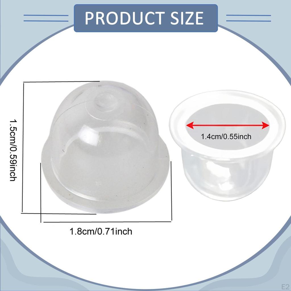 30 Pieces Mower Carburetor Primer Bulbs Oil Cups Easy Installation Equipment Portable Parts