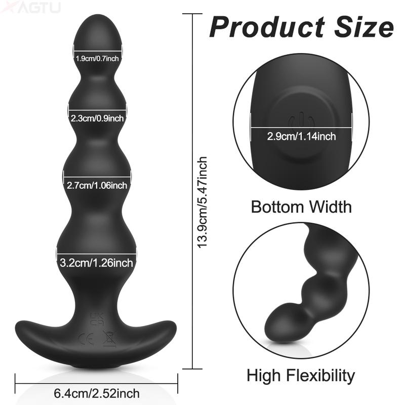 Anal Plug Vibrator Gay Butt Plug Big Dildo Anal Plug Vibrating Penetration Vagina Vibrator Anal Toy Couple Anal Beads Sex Toys