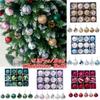 12pcs/box Christmas Ornament Xmas Tree Hanging Balls Decor