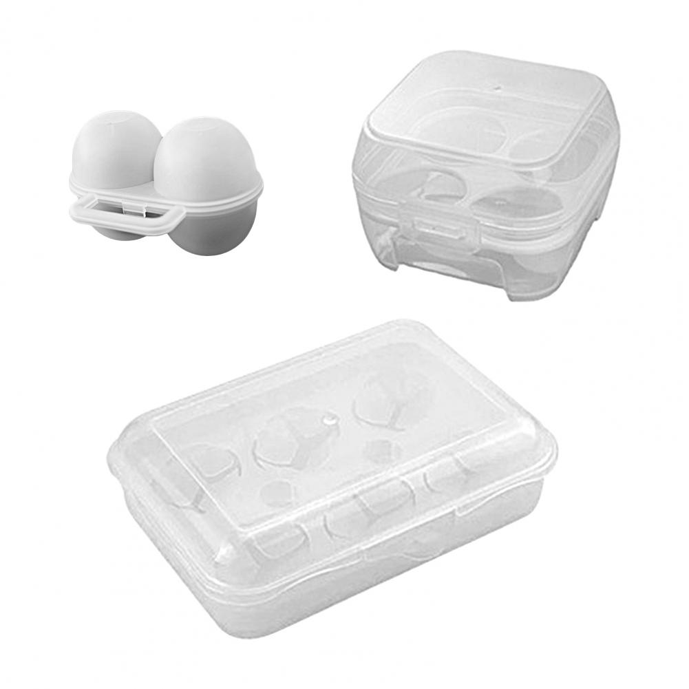 2/4/6 Egg Storage Box Portable Anti-shock Anti-fall Egg Holder Container For Outdoor Camping Picnic