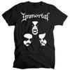 Винтажная футболка с принтом группы Immortal Metal Men Черная хлопковая футболка Все размеры S-5XL Унисекс футболка