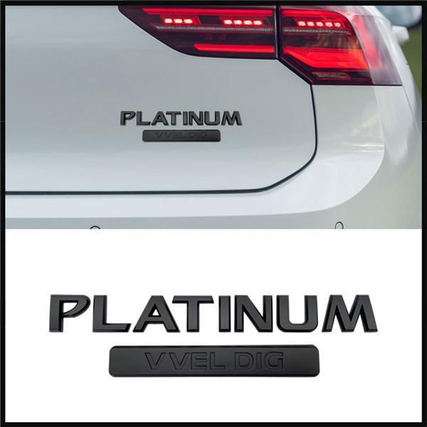 PLATINUM VVEL DIG Наклейка-декаль на багажник Эмблема Значок Стайлинг Логотип на крыло Для Patrol Armada Y62 1 комплект