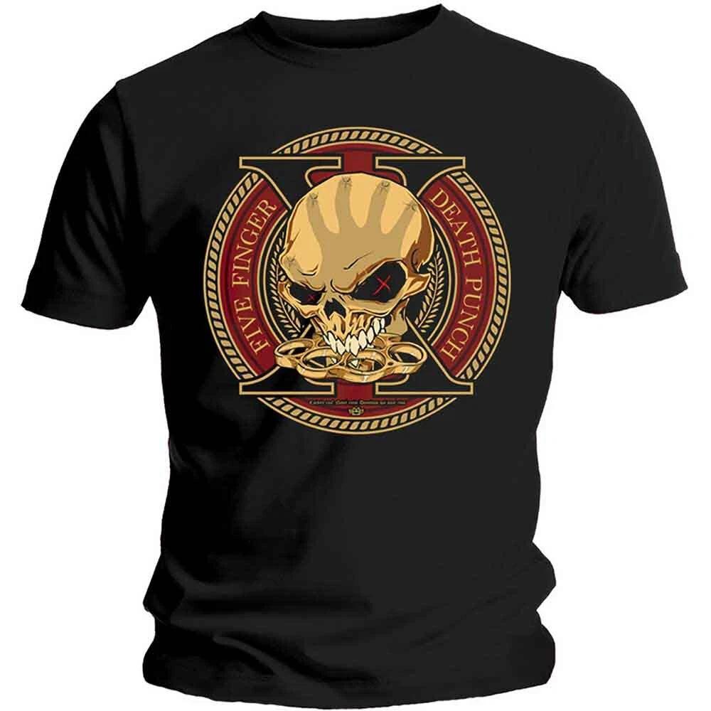 Five Finger Death Punch Decade of Destruction T-Shirt Black New