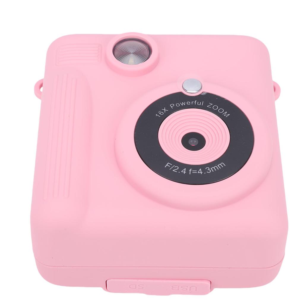 Kids Instant Print Camera 1080P HD Double Lens Instant Print Camera with Print Paper for Outdoor Game