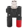 U25 BNC Female To 4mm Parallel Binding Post Adapter Connector Electrical Test Equipment Parts