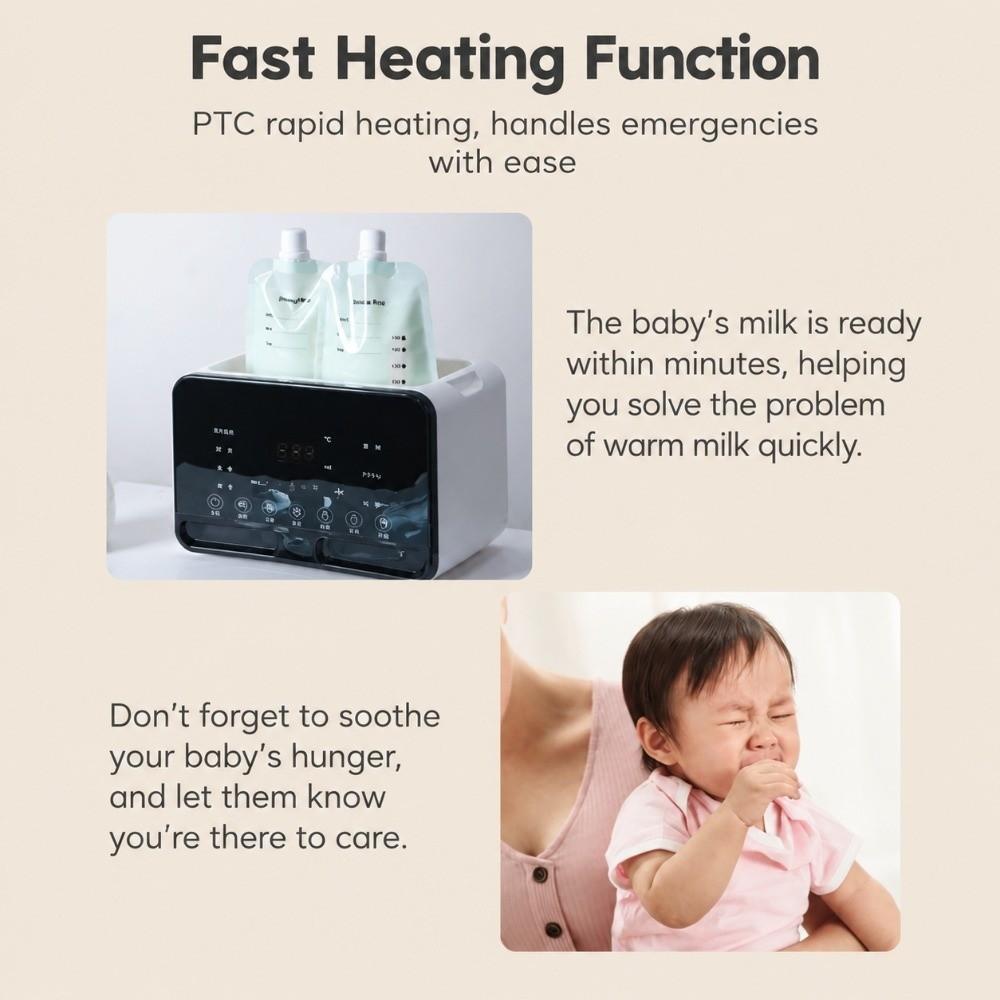 Quick Heating Smart Milk Warmer Breastmilk Warmer Newborn Accessories