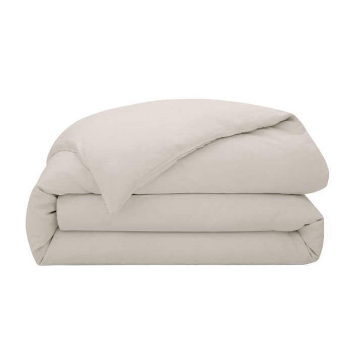 Housse de couette "Prestige" 100% Satin de coton Peigné 120 fils /cm² Coton Pur - 240x260 - Prestige Sable