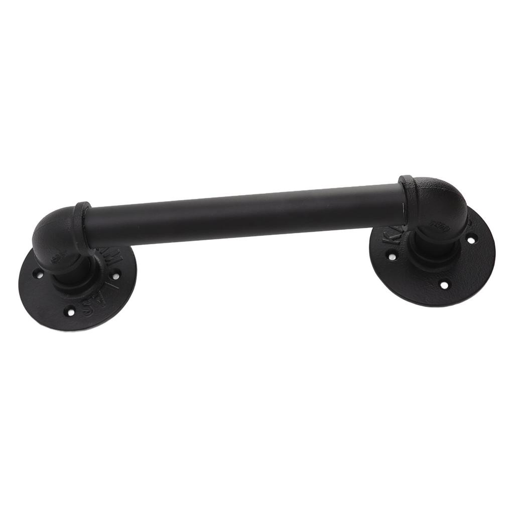 Door Pull Handle Simple Industrial Retro European Style Black Iron Decorative Practical Barn Door