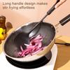 Wok Spatula And Ladle Set Extended Handle Spatula Smooth Edges Soup Spoon Scratch-free Cooking Utensil