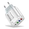 Многопортовое зарядное устройство для дома и путешествий EU/UK 3 USB + Type-C 5V/2.4A