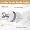 B-Est No-Drill Metal Coat Hooks Wreath Hangers For Front Door Removable Hooks Towel Hooks Black For Front Doors