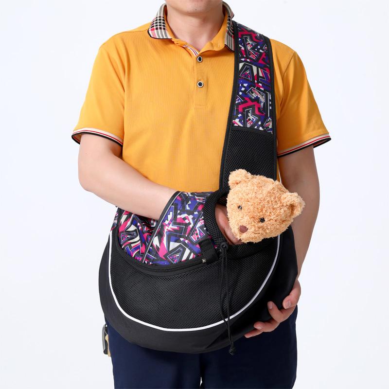 Outdoor Portable Crossbody Pet Carry Bag Men Women Travel Carrier for Small Dogs Cats