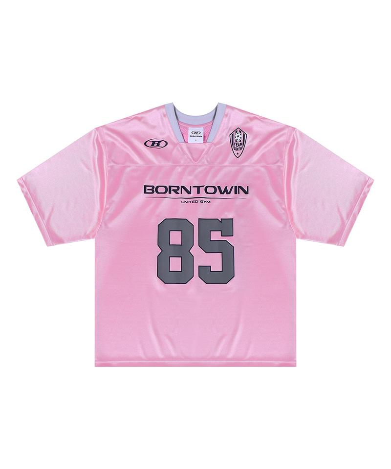 BORN TO WIN 85 Rugby Jersey T-Shirts [Pink]