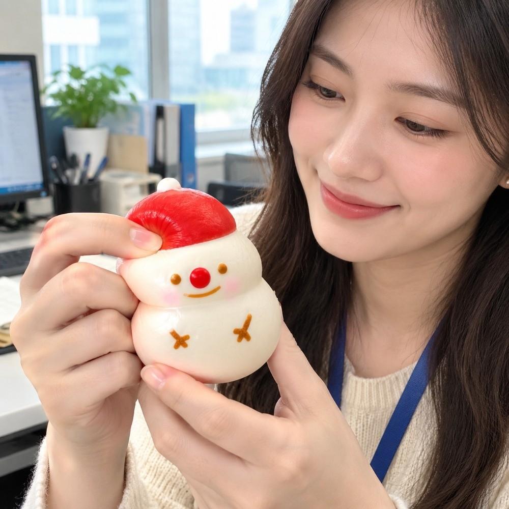 Slow Rebound Christmas Snowman Squishy Soft Christmas Squishy Toy Goodie Bag Stuffer