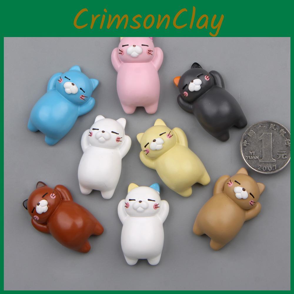 Cute Cat Lazy Three Dimensional Magnetic Refrigerator Resin Decoration Gift For