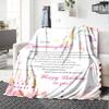 Granddaughter'S Special Birthday Cozy Blanket Comfortable ure for Sofa Couch Office Bed Picnics Four Seasons Multipurpose Modern Ideal Day Y34