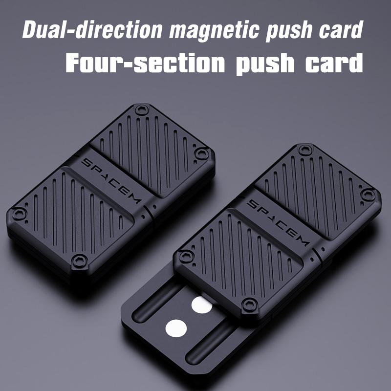 Машина Магнитный слайдер Push Fidget Toy Декомпрессионная металлическая EDC тактильная монета Fidget Spinner для взрослых Подарки для снятия стресса