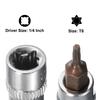 2/3/4/5 шт. Головки Torx T8 T20 T25 T27 T30 T40 T50 1/4" 3/8" Привод Бита из стали S2 Головки CR-V Длина 38/48 мм Использовать с трещоткой