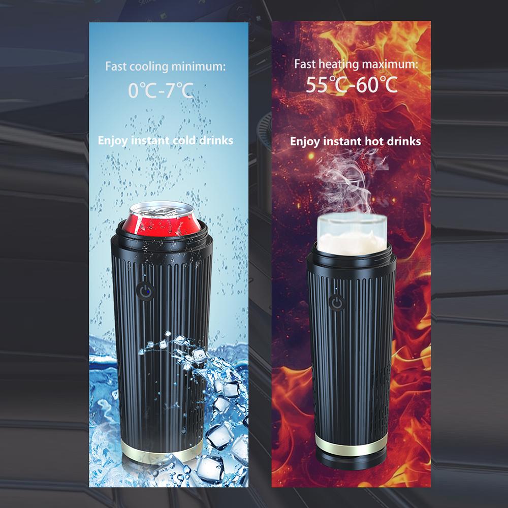 Smart 2 In 1 Car Heating Cooling Cup for Coffee Miik Drinks Electric Beverage Warmer Cooler Holder Mini Car Refrigerator DC 12V
