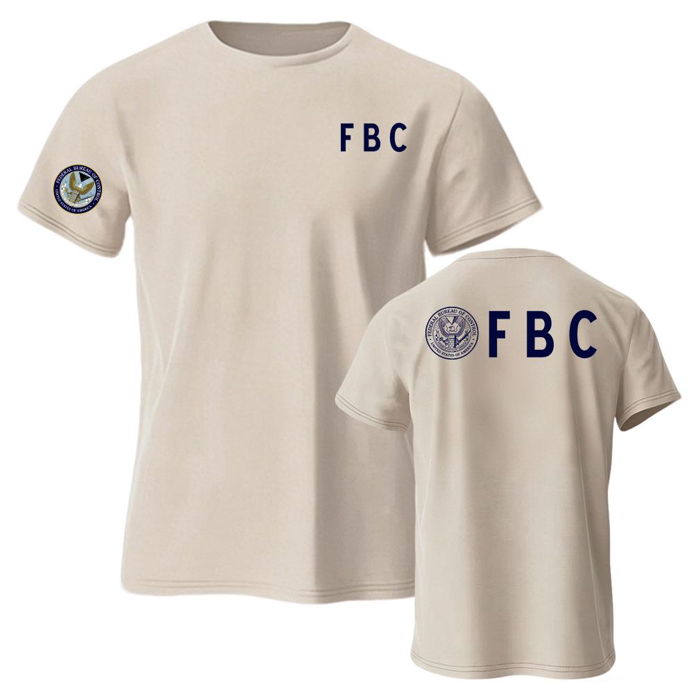 Унисекс Уличная одежда FBC Федеральное Бюро Контроля Футболка с коротким рукавом Свободная с круглым вырезом Модная Летняя Повседневная Мужская Футболка Мерч