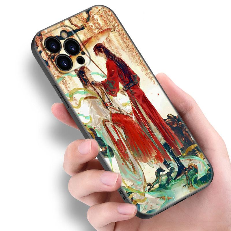 Чехол Heaven Official's Blessing для телефона Apple iPhone 12 13 Mini 11 14 15 Pro Max 7 8 Plus X XR XS SE 2020 2022, черный чехол