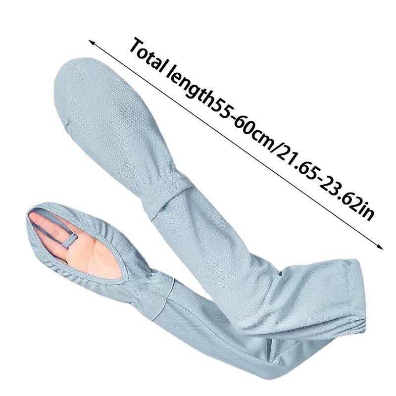 New Ice Anti-sunburn Sleeve Summer Uv Solar Arm Sleeves Women's Driving Sun Protection Long Sleeve Anti-UV Cycling Sleeves Loose