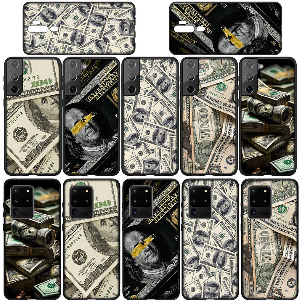 Чехол для iPhone 16 15 Xiaomi Redmi Note 14 13 12 11 Pro Max X 8 9 16e Samsung Galaxy S25 S24 S23 A4 Moto G85 OPPO Huawei Money 100 Dollars Phone Case