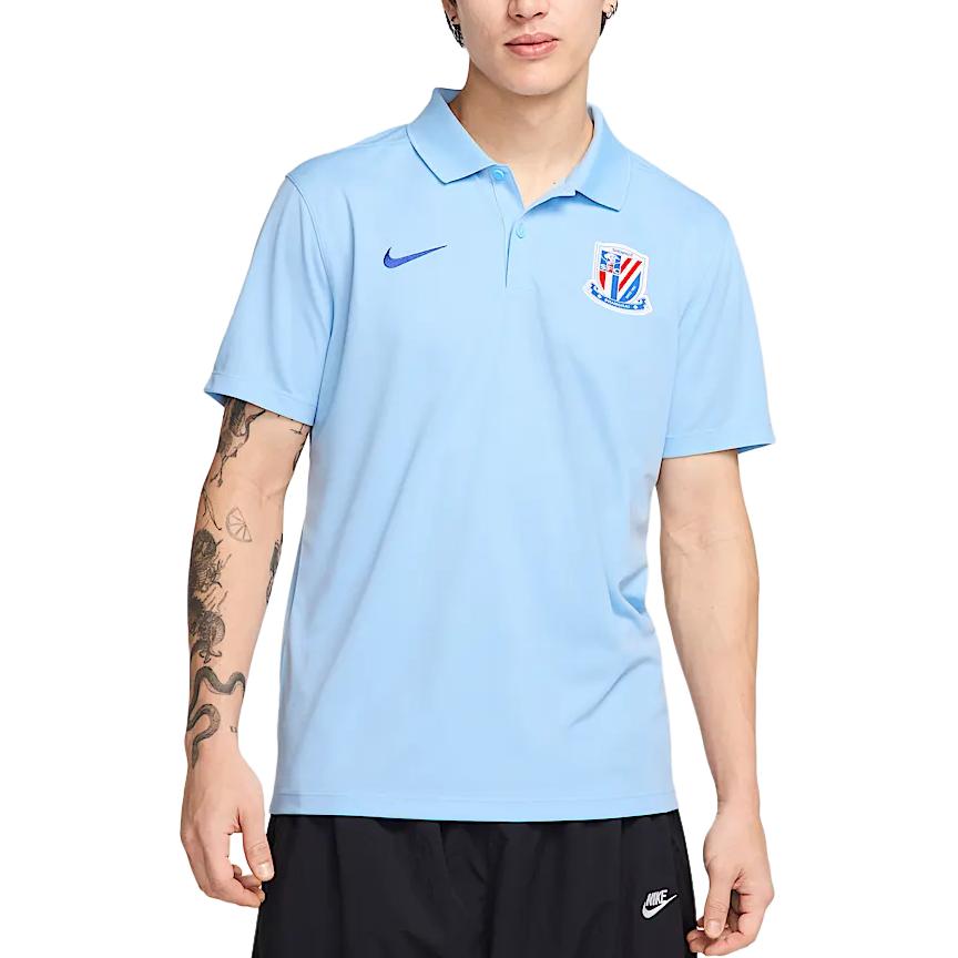 Новая мужская рубашка-поло Nike Dri Fit Victory, цвет Soul Blue/Campus Royal Blue HM5726-436