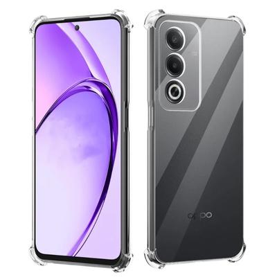 Четырехугольный противоударный чехол TPU для OPPO A80 5G A40 A40M A60 A3 Pro 5G A3x, защита камеры, прозрачный чехол для телефона TPU