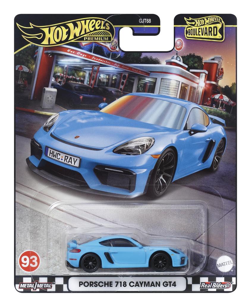 Hot Wheels Boulevard Porsche 718 Cayman GT4 3 и HRT71 [Литой автомобиль] [Возраст +]
