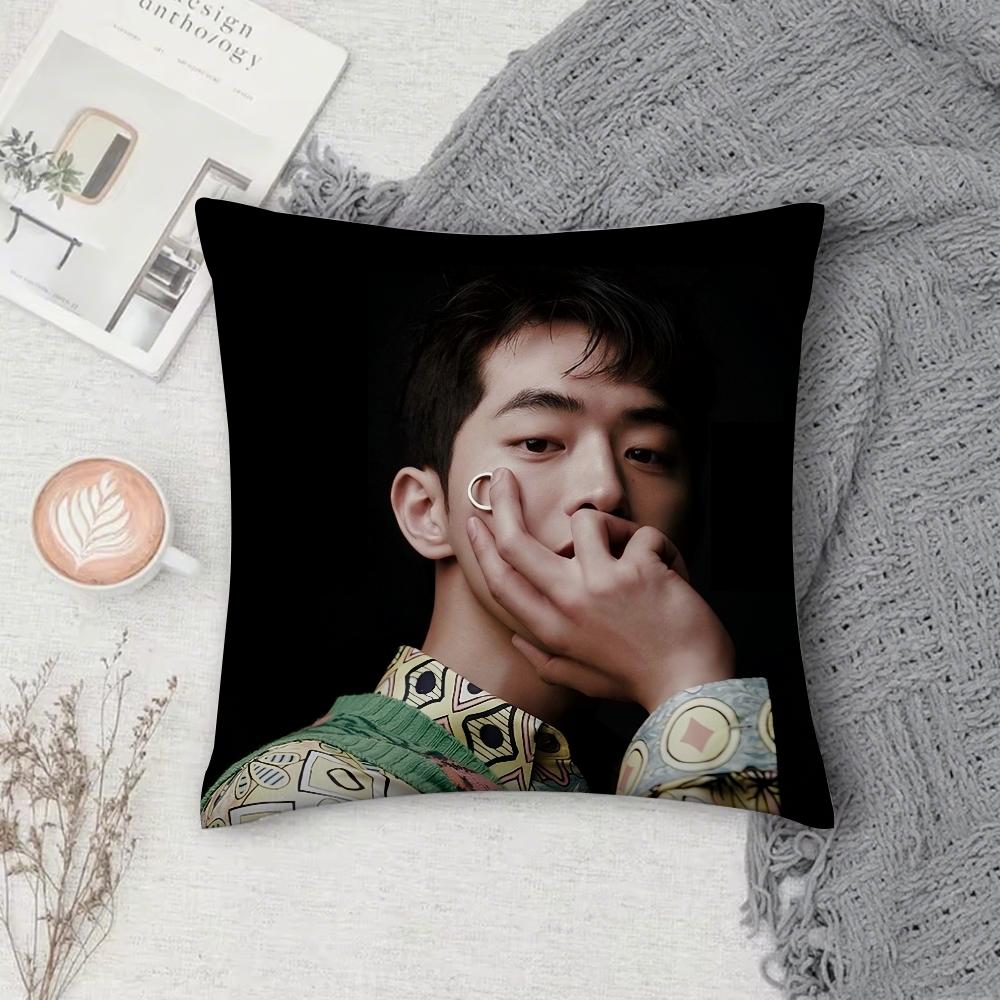 Корея Актер Модель J-Joo Hyuk Nam Наволочка Квадратная Двусторонняя Печать Короткий Плюш Диванная Подушка Подушка для Прикроватной Тумбочки