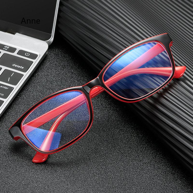 Square Nearsighted Glasses Sun Gray Prescription Eyeglasses 0 To -6.0  Blue Light Glasses Fashion Plastic Black Gray Frame