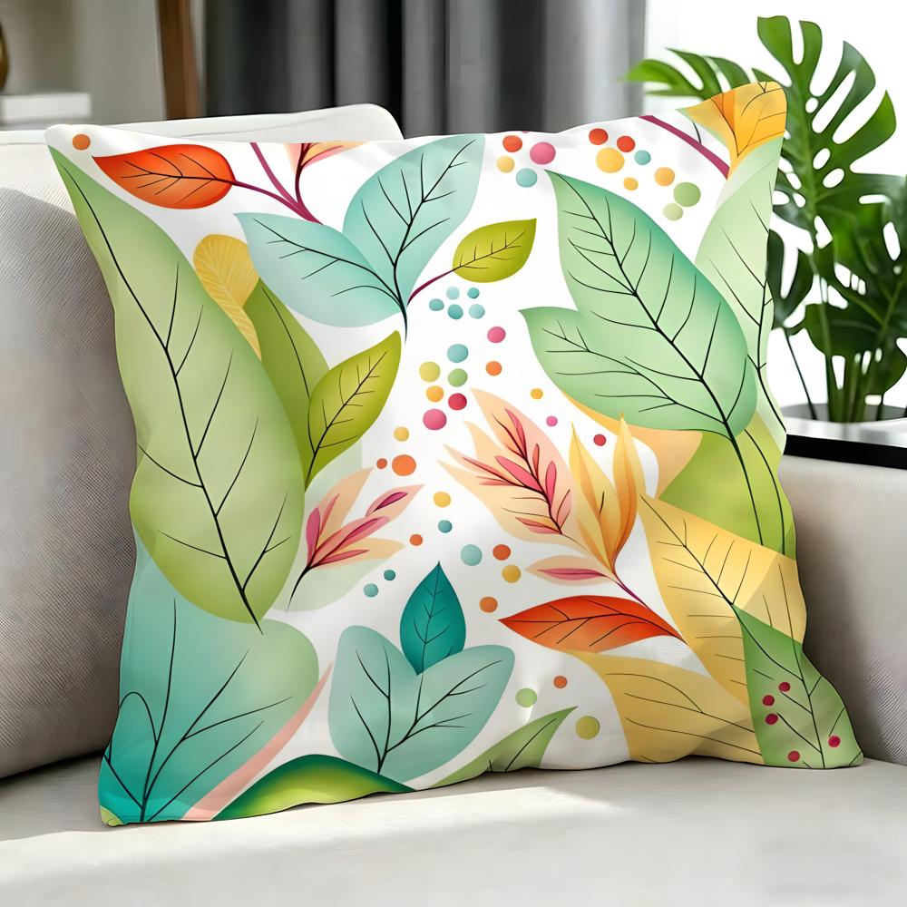 Art aartistic leavesed Cushion Cover Cushion Cover Set Pcs x x x Pillowcase Decorative Sofa Home Decor