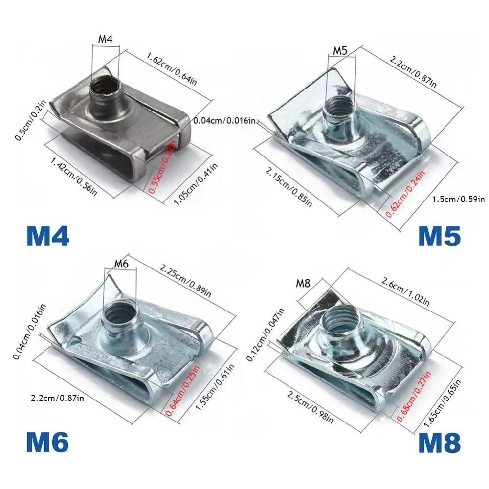 Durable Nut Screws Flat Head Nutsert Cap M 4 - M 8 Threaded Rivet Hardware