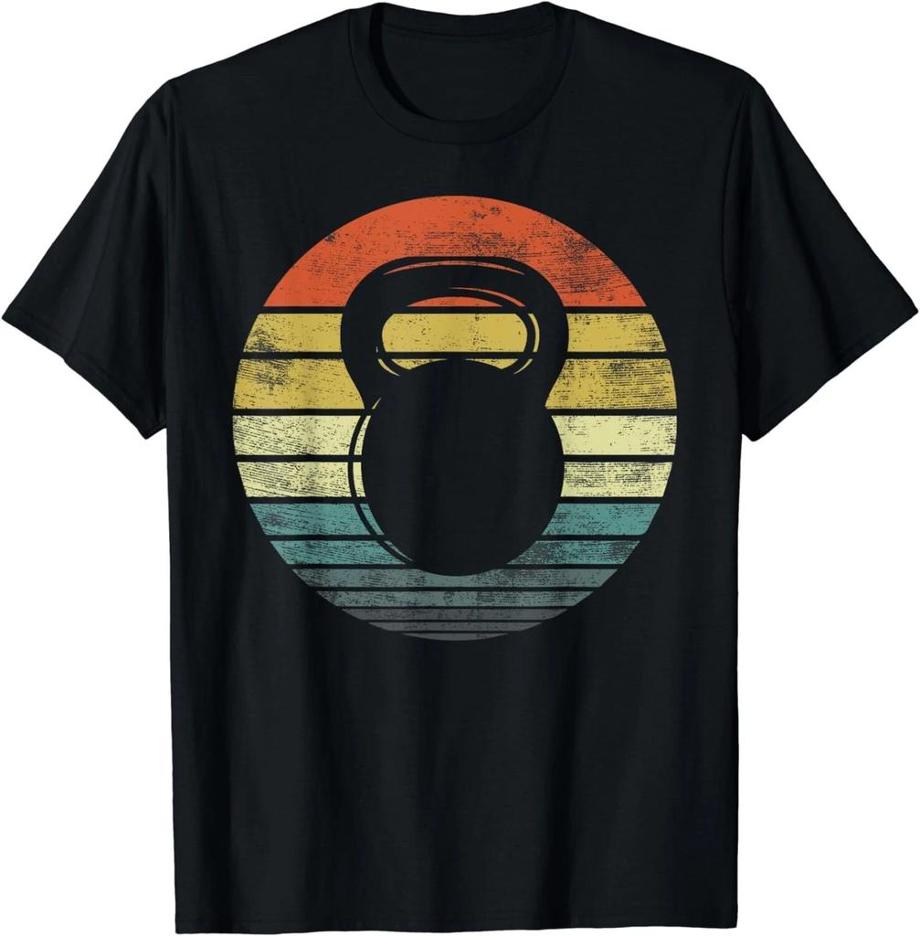 Kettlebell Gifts Funny Workout Retro Vintage Fitness Gym Gift Unisex T-Shirt