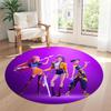 Colorful Stage Round Area Rug Perfect for Kitchen Living Rooms Bedrooms Dormitory Antislip Round Carpet Office home decor