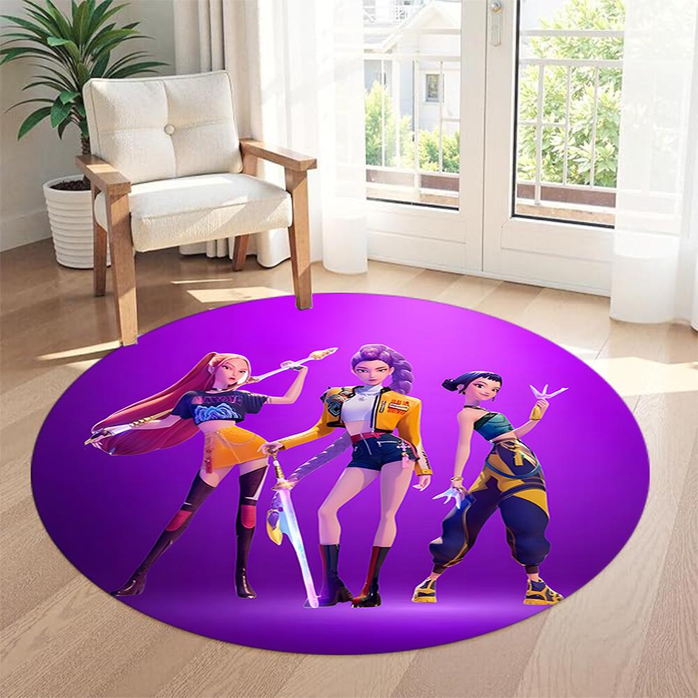 Colorful Stage Round Area Rug Perfect for Kitchen Living Rooms Bedrooms Dormitory Antislip Round Carpet Office home decor