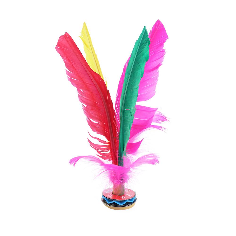 6pcs Outdoor Sports Game Colorful Foot Sports Chinese Jianzi Sport Training Kick Shuttlecock